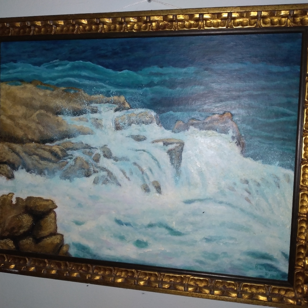 Original framed oil painting on canvas